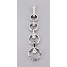Necklace – 12 PCS Pendant - 925 Sterling Silver w/ CZ - Journey Collection - PT-PPT8802CL
